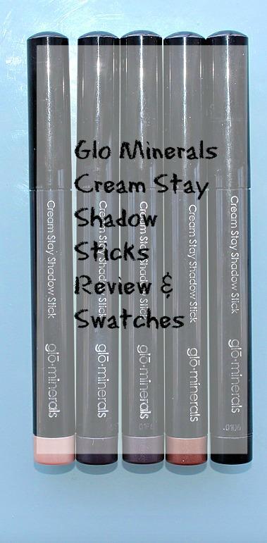 Glo Minerals Cream Stay Shadow Sticks Review and Swatches