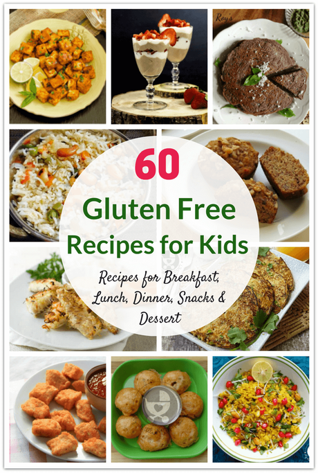 60 Healthy Gluten Free Recipes for Kids Gluten sensitivity in kids can be challenging. Here are 60 healthy gluten free recipes for kids, from breakfast to snacks to dinner to dessert!