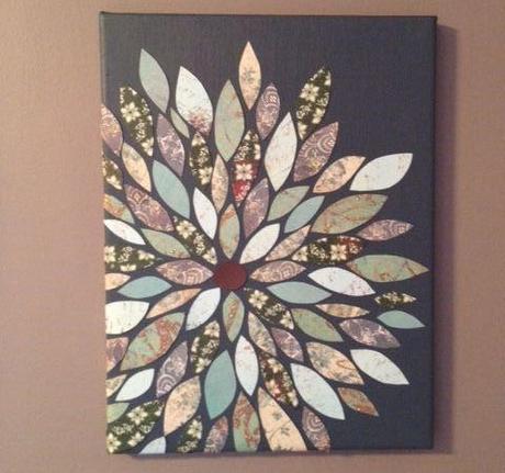 DIY Flower Wall Art flower wall art