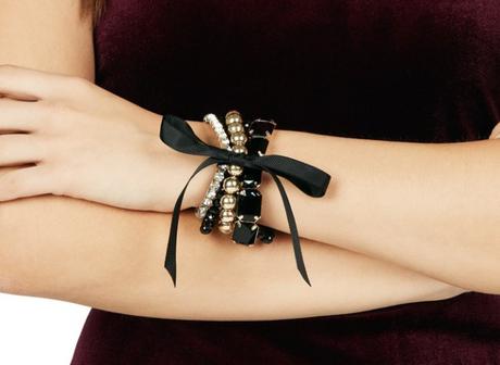 bracelet, ribbon bracelet, stackable bracelet, jewelry, shoedazzle