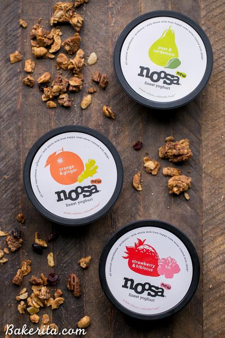 Orange Ginger Grain-Free Granola (Gluten-Free, Paleo + Vegan) Orange Ginger Grain-Free Granola is crunchy, flavorful, and incredibly delicious - you definitely won't miss the oats! This gluten-free, Paleo and vegan granola makes the perfect breakfast or snack.