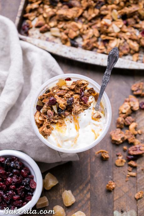 Orange Ginger Grain-Free Granola (Gluten-Free, Paleo + Vegan) Orange Ginger Grain-Free Granola (Gluten-Free, Paleo + Vegan)