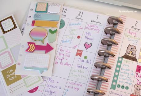 keeping your pet and blog organized and on schedule with the happy planner
