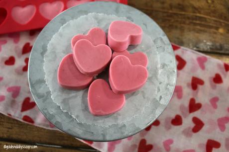 heart shaped strawberry homemade Valentine dog treats