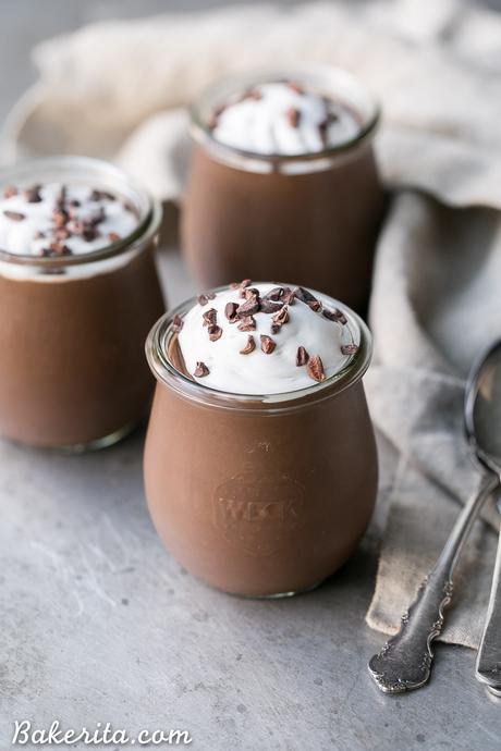 Chocolate Pudding (Paleo + Vegan) This Chocolate Pudding tastes just like the stuff from your childhood, except it's made much more guilt-free! This recipe is Paleo-friendly and vegan, and it's super easy to make.