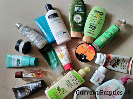 Current Empties#5...Skin, Hair, Body and Wellness