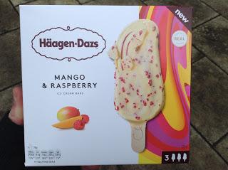 Haagen Dazs Mango & Raspberry White Chocolate Ice Cream Bars