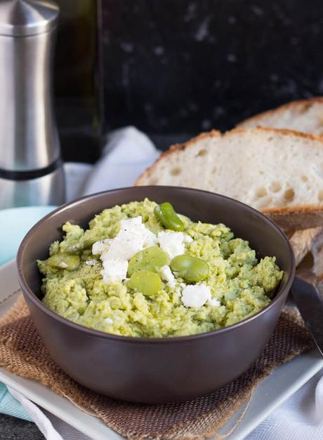 An Extremely Useful Feta & Broad Bean Dip