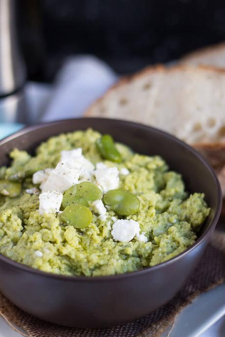 An Extremely Useful Feta & Broad Bean Dip