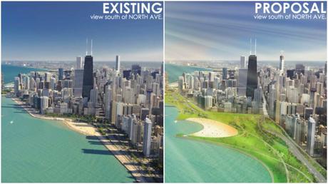 A Massive Park and Beachfront Might Be Built on Lake Shore Drive Photo Credit: 2nd Ward; VOA Associates