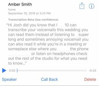How to read Voicemail in iOS10
