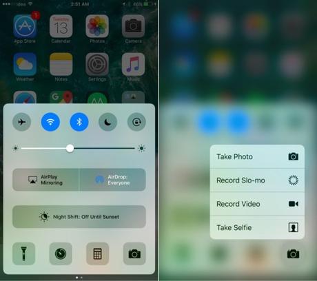 How to take Instant Selfie from the Control Center in iOS 10