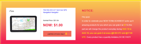 The Blockbuster Back To School Sale by Gearbest $1 gadget sale on gearbest