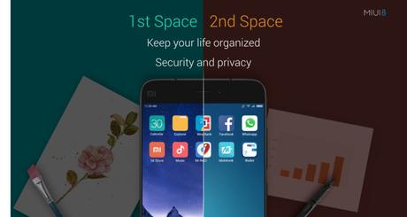 MIUI 8 Dual space feature