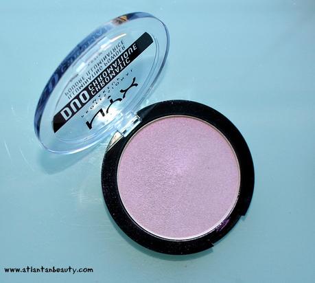 NYX Duo-Chromatic Illuminating Powders in Twilight Tint and Lavender Steel
