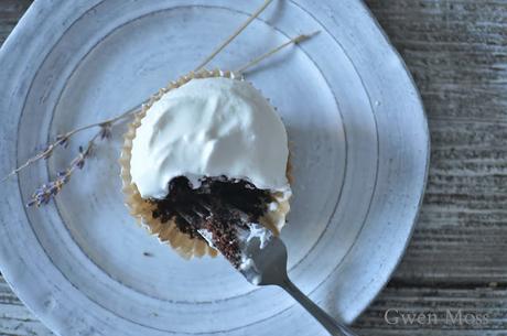 Salted chocolate lavender cupcakes with honey coconut cream and some exciting news! Salted chocolate lavender cupcakes with honey coconut cream and some exciting news!