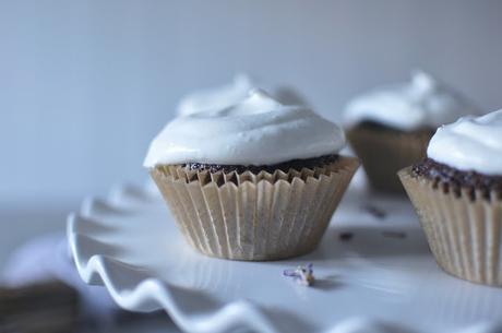 Salted chocolate lavender cupcakes with honey coconut cream and some exciting news! Salted chocolate lavender cupcakes with honey coconut cream and some exciting news!