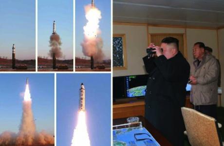 KJU Attends Ballistic Missile Test
