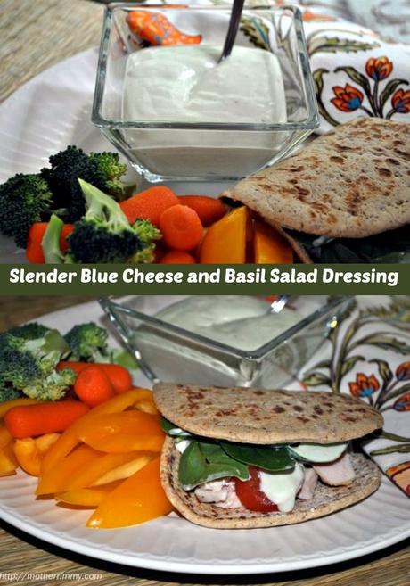 Slender Blue Cheese and Basil Salad Dressing