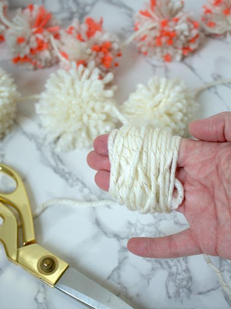 Easy Pom Pom Garland Tutorial Easy Pom Pom Garland Tutorial