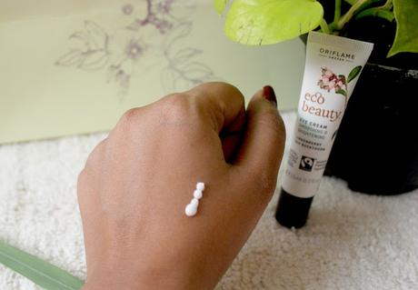 Oriflame Ecobeauty Smoothing & Brightening Eye Cream Review