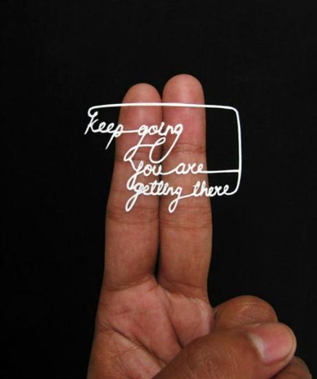 Keep Going Papercutting - Parth Kothekar Paper Cuttings by Parth Kothekar