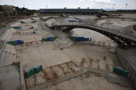 It was the first Olympic venue to be filled with salt water instead of fresh water.