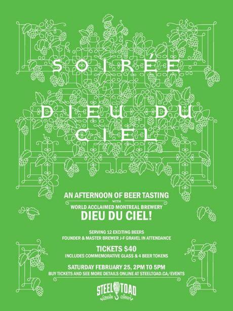 Soirée Dieu Du Ciel (tickets on sale now) – Steel Toad Brewpub