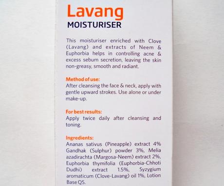 VLCC Lavang Moisturiser Review