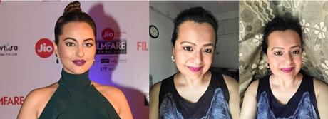 Sonakshi Sinha's Filmfare Awards 2017 inspired Makeup Look/FOTD