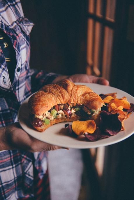 Roasted Chicken Salad Sandwiches // www.WithTheGrains.com