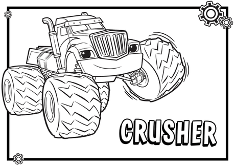 Blaze And The Monster Machines Coloring Pages  Paperblog