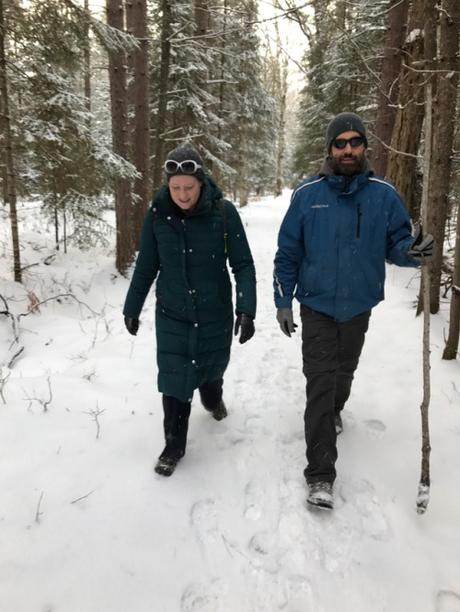 Took a lovely, snowy, hike at Hartwick Pines this weekend in...