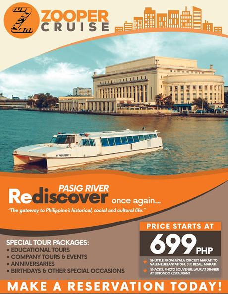 Rediscover Pasig River through ZOOPER Cruise