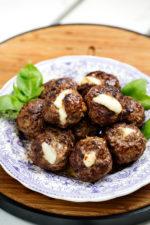 Butter-Roasted Cauliflower Mozzarella-Stuffed Meatballs