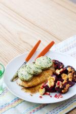 Butter-Roasted Cauliflower Fish with Oven-Baked Beetroots