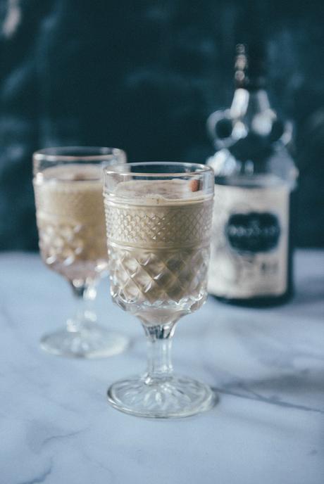 Rum Spiked Eggnog // www.WithTheGrains.com