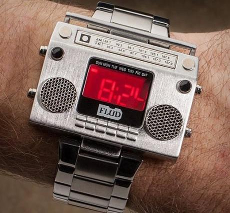 Top 10 Nerdy, Geeky and Unusual Wristwatches Boombox Wristwatch