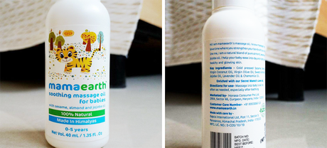 Review // Mamaearth Soothing Massage Oil for Babies