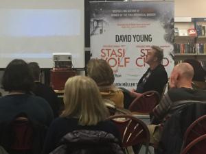 Guildford Library Talk – David Young, author of Stasi Child and Stasi Wolf, the first two books in the Karin Müller series