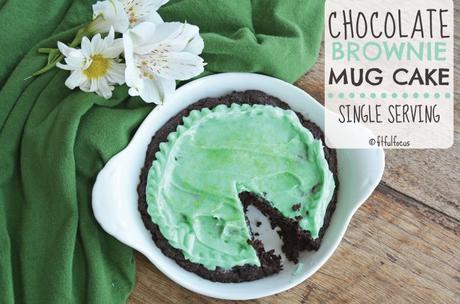 Chocolate Brownie Mug Cake (gluten free, vegan)
