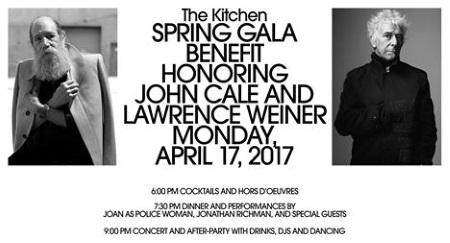 The Kitchen Spring Gala Benefit honouring John Cale and Lawrence Weiner The Kitchen Spring Gala Benefit honouring John Cale and Lawrence Weiner