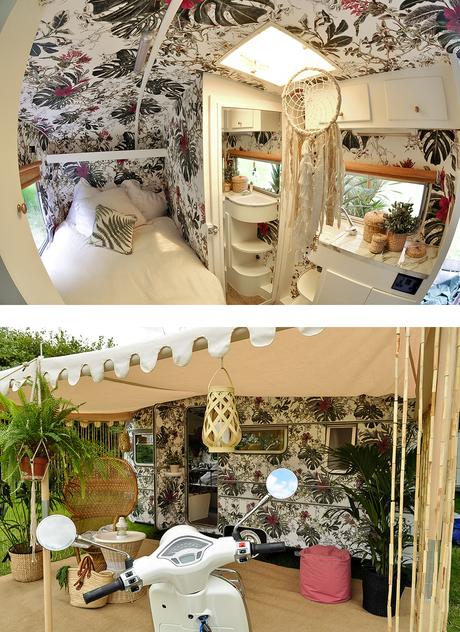 You Will Never Believe this Caravan Transformation! Glamorous, trendy and visually stunning are not words you hear too often in the caravan world. But along came ‘Brigitte’ – the glamavan who now calls St Tropez her home. Bought for £250 from eBay and transformed into a bohemian paradise by her owner, interior designer and blogger, Jane Ashton.