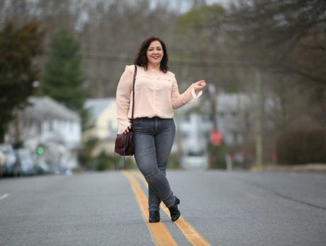 What I Wore: Peach and Grey What I Wore: Peach and Grey