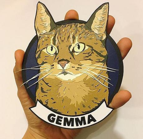 Custom Paper Pet Portrait - Gemma Custom Paper Pet Portrait - Gemma