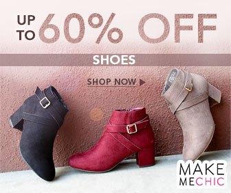 March 2017 EsianMall Review Shoe Sale! Save 60% on Shoes at MakeMeChic.com
