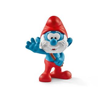 Schleich Smurf House with Papa Smurf and Gargamel and Azrael