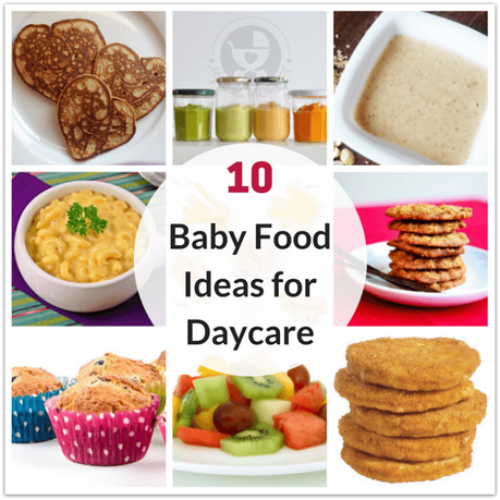 10 Healthy Baby Food Ideas for Daycare Here are 10 healthy baby food ideas for daycare - all homemade! Choose from purees, porridge, fruit, vegetables and more to ensure baby is always well fed!