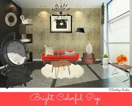 Mood Boards- A welcoming and relaxing living room- How to create mood boards.