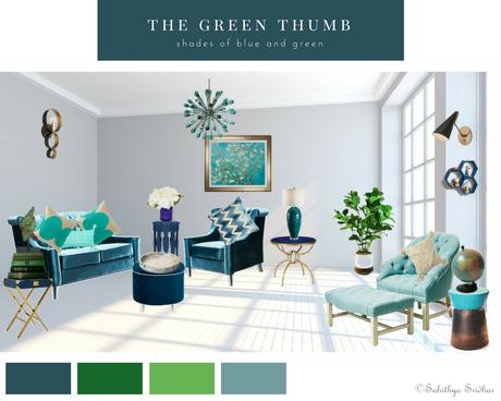 Mood Boards- A welcoming and relaxing living room- How to create mood boards.